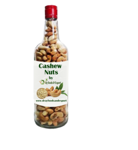 Cashew Nuts Brown In Bottles